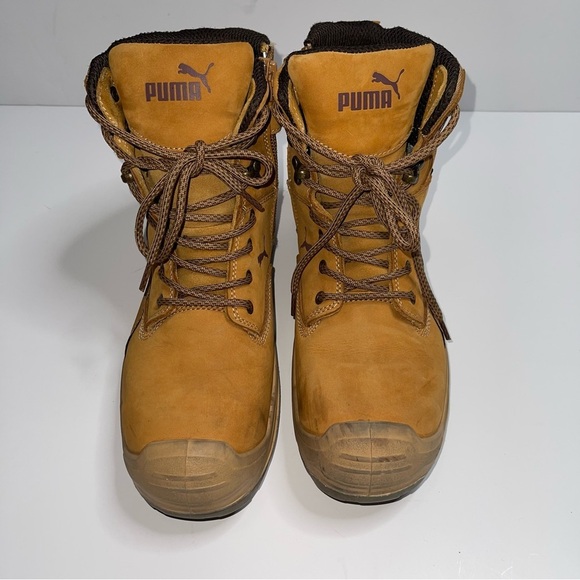 PUMA Men's Safety Conquest 7” Industrial Waterproof Boot Wheat Size 10.5 - Picture 3 of 8
